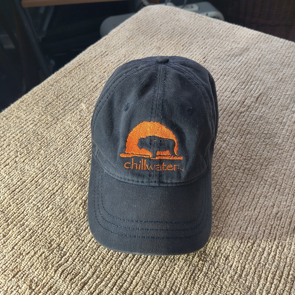 District Chillwater Men's Black Adjustable Cap with Chillwater Logo